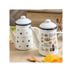 Kitchenware*Maison Ghibli Enamel Tea Pot Soot Sprites 1,1l - My Neighbor Totoro