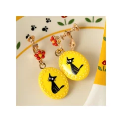 Jewellery*Maison Ghibli Fancy yellow earrings with clips Jiji - Kiki's Delivery Service