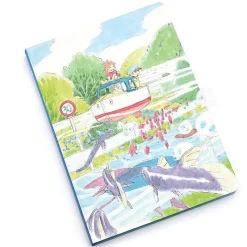 Notebooks And Notepads*Maison Ghibli Flexi Journal Ponyo & Sosuke - Ponyo on the Cliff