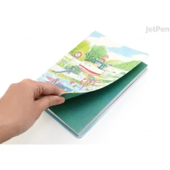 Notebooks And Notepads*Maison Ghibli Flexi Journal Ponyo & Sosuke - Ponyo on the Cliff