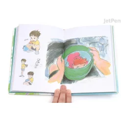 Notebooks And Notepads*Maison Ghibli Flexi Journal Ponyo & Sosuke - Ponyo on the Cliff