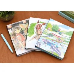 Notebooks And Notepads*Maison Ghibli Flexi Journal Ponyo & Sosuke - Ponyo on the Cliff