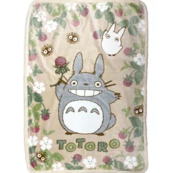 Household Linen*Maison Ghibli Fluffy blanket Totoro Raspberry 100x140 cm - My Neighbor Totoro