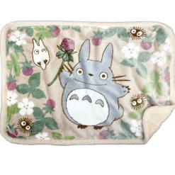 Household Linen*Maison Ghibli Fluffy plaid Totoro Raspberry 70x100 cm - My Neighbor Totoro