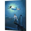 Wall Decoration*Maison Ghibli Ghibli - Castle in the Sky - 35x50cm wood panel