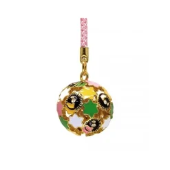 Straps*Maison Ghibli Golden Ring Bell With Strap Soot Sprites and Candy - Spirited Away