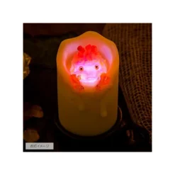 Statues*Maison Ghibli Illuminated Calcifer & candle Statue - Howl’s Moving Castle