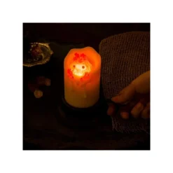 Statues*Maison Ghibli Illuminated Calcifer & candle Statue - Howl’s Moving Castle