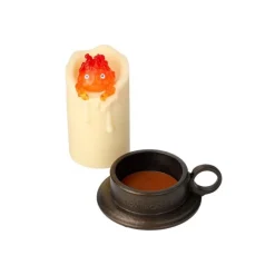 Statues*Maison Ghibli Illuminated Calcifer & candle Statue - Howl’s Moving Castle