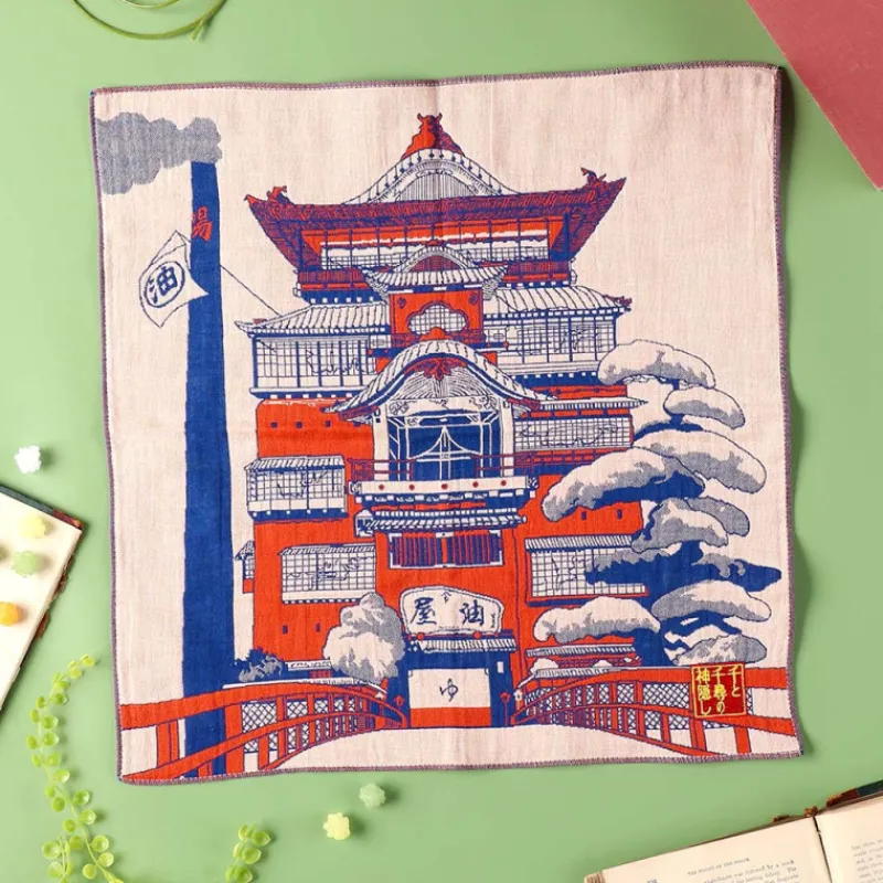 Outfits*Maison Ghibli Imabari Handkerchief Arubaya’s Palace 40x40 cm - Spirited Away