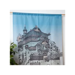 Wall Decoration*Maison Ghibli Japanese Curtain Aburaya & No Face - Spirited Away