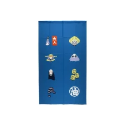 Wall Decoration*Maison Ghibli Japanese Curtain Kichijo Blue - Spirited Away