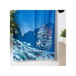 Wall Decoration*Maison Ghibli Japanese Curtain Moonlit Night - Howl's Moving Castle
