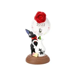 Statues*Maison Ghibli Jiji and rose calendar statue - Kiki's Delivery Service