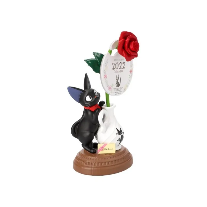 Statues*Maison Ghibli Jiji and rose calendar statue - Kiki's Delivery Service