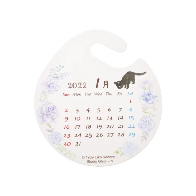 Statues*Maison Ghibli Jiji and rose calendar statue - Kiki's Delivery Service