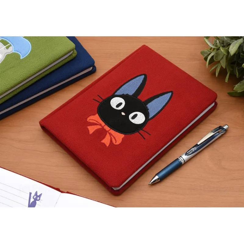 Notebooks And Notepads*Maison Ghibli Jiji Plush Journal - Kiki's Delivery Service