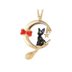 Jewellery*Maison Ghibli Jiji With Moon Necklace - Kiki's Delivery Service