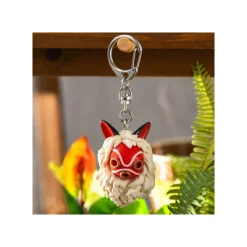 Keychains*Maison Ghibli Keychain San’s Mask and Kodama - Princess Mononoke