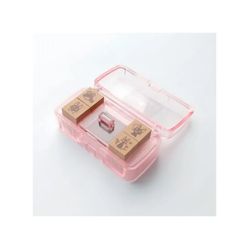 Small Equipment*Maison Ghibli Kiki & Jiji Mini Stamp Set Purple - Kiki's Delivery Service