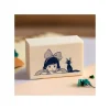 Small Equipment*Maison Ghibli Kiki & Jiji Wood stamp - Kiki'S Delivery Service