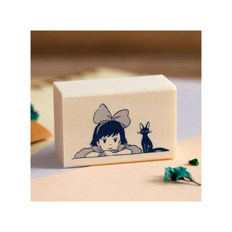 Small Equipment*Maison Ghibli Kiki & Jiji Wood stamp - Kiki'S Delivery Service