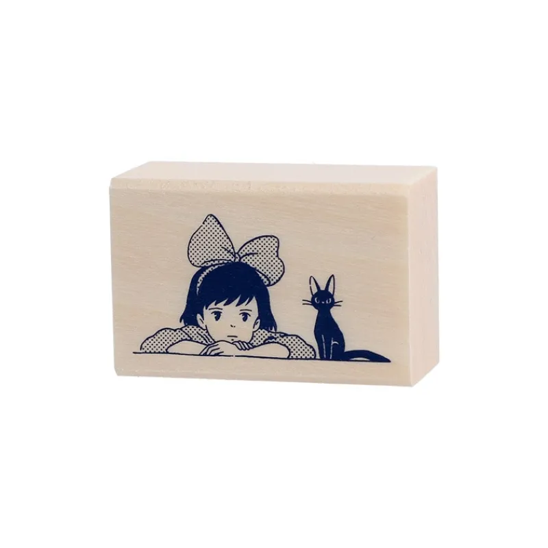 Small Equipment*Maison Ghibli Kiki & Jiji Wood stamp - Kiki'S Delivery Service
