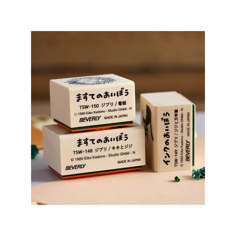 Small Equipment*Maison Ghibli Kiki & Jiji Wood stamp - Kiki'S Delivery Service