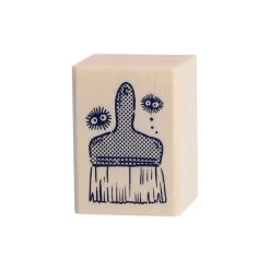 Small Equipment*Maison Ghibli Kurosuke & Paintbrush Wood stamp - My Neighbor Totoro