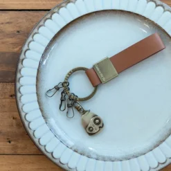 Keychains*Maison Ghibli Leather Key Chain Robot - Castle in the Sky