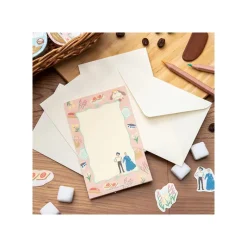 Postcards And Letter Papers*Maison Ghibli Letter set Break Time Flowers - Howl's Moving Castle