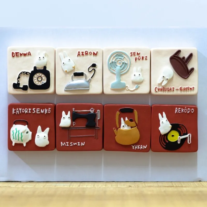 Magnets*Maison Ghibli MAGNET RETRO TOTORO WHITE – MY NEIGHBOR TOTORO