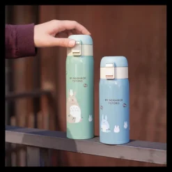 Kitchenware*Maison Ghibli Mat Light Green Thermos Bottle 480ml - My Neighbor Totoro