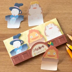 Small Equipment*Maison Ghibli Memo Set Calcifer, Heen & Navet - Howl's Moving Castle
