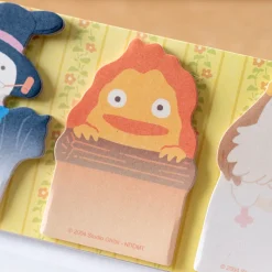 Small Equipment*Maison Ghibli Memo Set Calcifer, Heen & Navet - Howl's Moving Castle