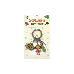 Keychains*Maison Ghibli Metal Key Chain Catbus 3 characters - My Neighbor Totoro