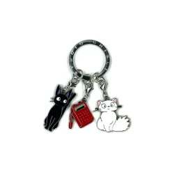 Keychains*Maison Ghibli Metal Key Chain Kiki 3 characters - Kiki'S Delivery Service