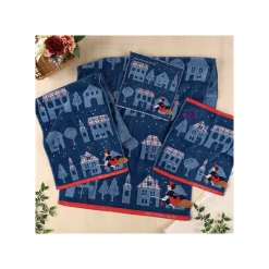 Household Linen*Maison Ghibli Mini Towel The Night of Departure 25x25 cm - Kiki's Delivery Service