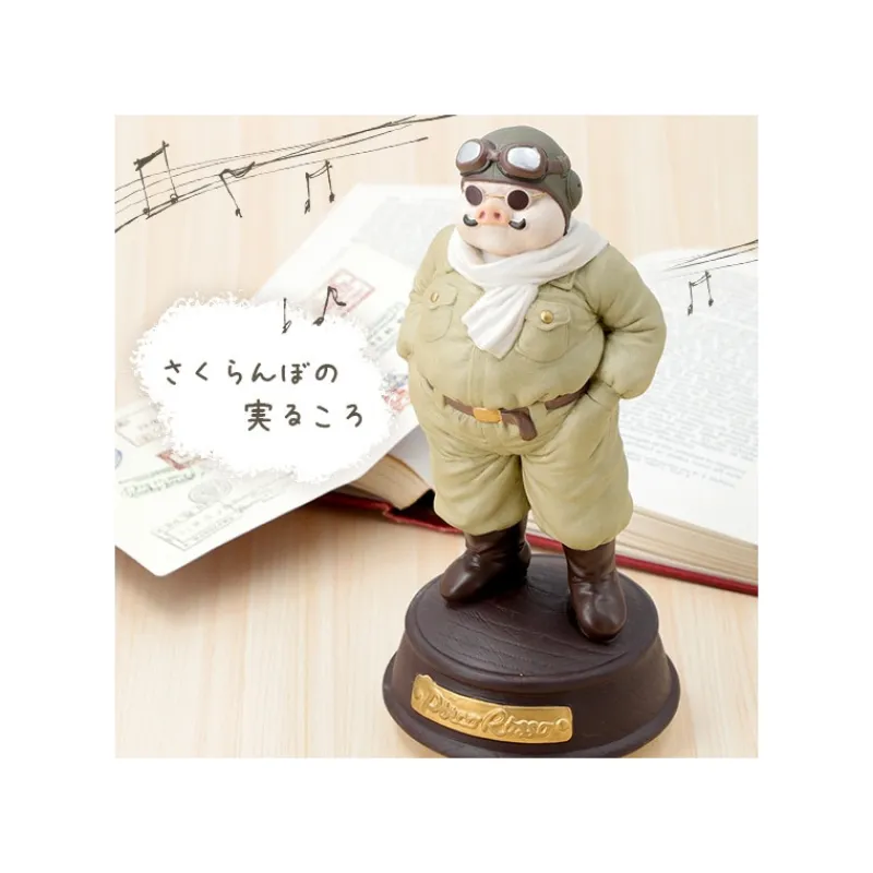 Music Boxes*Maison Ghibli Music Box Marco in flying suit - Porco Rosso