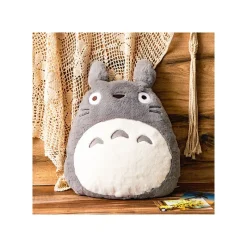 Pillow*Maison Ghibli Nakayoshi Cushion Grey Totoro - My Neighbor Totoro