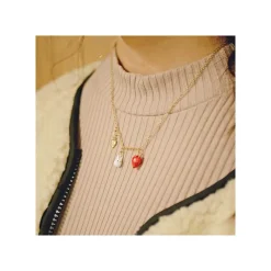 Jewellery*Maison Ghibli Necklace Strawberry and White Totoro - My Neighbor Totoro
