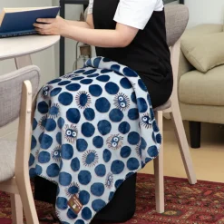 Household Linen*Maison Ghibli Opalised blanket Soot Sprite silhouette 70x100 cm - My Neighbor Totor
