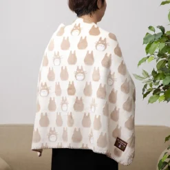 Household Linen*Maison Ghibli Opalised blanket Totoro silhouette 70x100 cm - My Neighbor Totoro