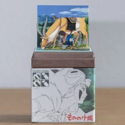 Arts And Crafts*Maison Ghibli Paper Craft Ashitaka et Yakul - Princess Mononoke