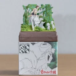 Arts And Crafts*Maison Ghibli Paper Craft San, Moro and Kodama -Princess Mononoke