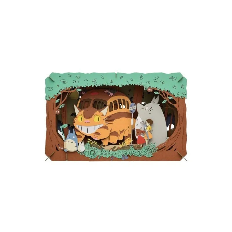Arts And Crafts*Maison Ghibli Paper Theater Catbus’ arrival - My Neighbour Totoro