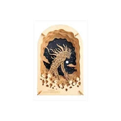 Arts And Crafts*Maison Ghibli Paper Theater Wood Style Night Walker - Princess Mononoke