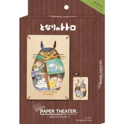 Arts And Crafts*Maison Ghibli Paper Theater Wood Style Silhouette Big Totoro - My Neighbor Totoro