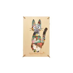 Arts And Crafts*Maison Ghibli Paper Theater Wood Style Silhouette Jiji - Kiki’s Delivery Service