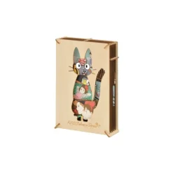 Arts And Crafts*Maison Ghibli Paper Theater Wood Style Silhouette Jiji - Kiki’s Delivery Service